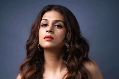 Shraddha Das Looks Smoking Hot in This Thigh-High Slit Red Dress
