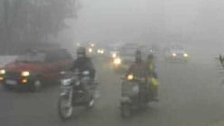 Dense fog disrupts flights, trains