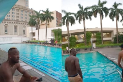 Watch: Venkatesh Iyer Pulls Prank on Andre Russell After Challenging Him for a Swim