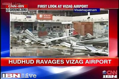 Cyclone Hudhud hit Vizag airport to resume operations from Friday