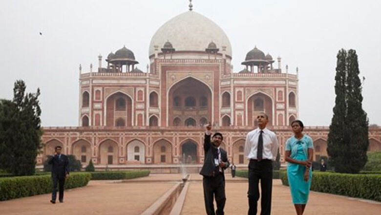 Obama visits 'spectacular' Humayun's Tomb