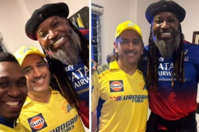 Dwayne Bravo's 'Fan Moment' With MS Dhoni and Chris Gayle | WATCH