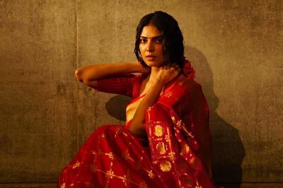 Actress Malavika Mohanan Is Elegance Personified In Her Pink Kanjivaram Saree