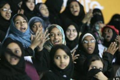 Thousands of kids turn out to fill stands