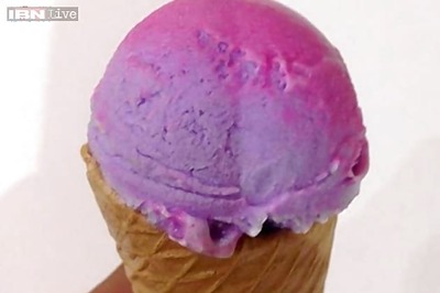 An ice cream that changes colour with each lick