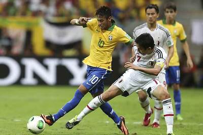 Brazil beat Japan 3-0 in the Confederations Cup opener
