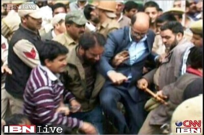 J&K: National Conference leader Nasir Aslam Wani repeatedly kicks a party worker in Ganderbal