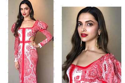 Deepika Padukone is a Vision in this Alexander McQueen Outfit at Cannes Collection 2017 Launch