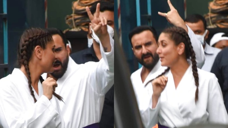 Saif Ali Khan Shows His Goofy Side As He, Kareena Kapoor Twin In Martial Arts Outfits; Watch
