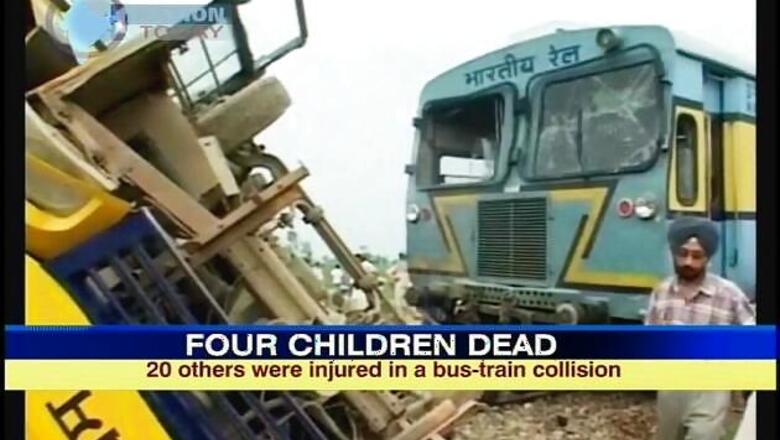 Amritsar: Bus collides with train, 4 kids dead