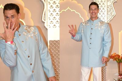 John Cena Stuns in Dashing Turquoise Sherwani at Anant Ambani-Radhika Merchant Wedding