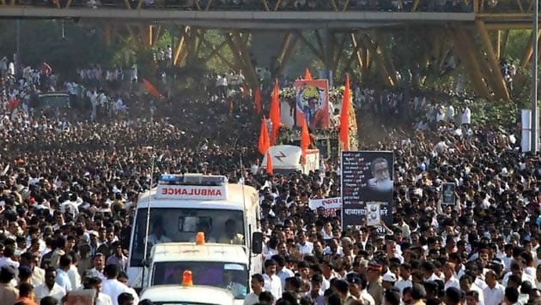 Bal Thackeray's funeral the first on public ground since 1947