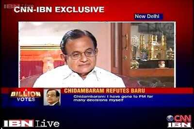 PM never asked me to consult Sonia: Chidambaram on Baru's claims