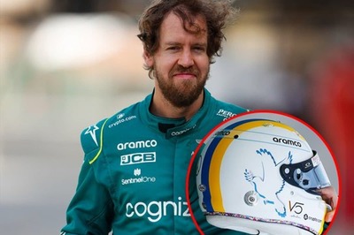 War in Ukraine: Sebastian Vettel Sports Helmet in Support of Ukraine