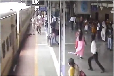 WATCH: RPF Personnel Saves Man from Falling Under Moving Train in Mumbai, Piyush Goyal Shares Video