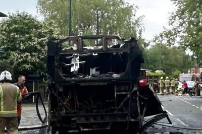 Watch: Bus Bursts Into Flames On Busy London Road, None Hurt; Fourth Such Incident This Year