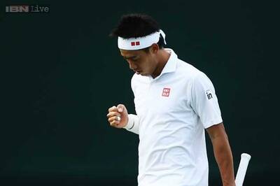 Japan's Nishikori cruises in US Open first round