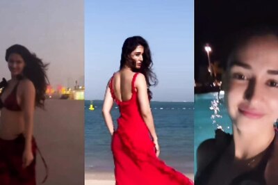 Sexy! Disha Patani Takes Dip In Pool Wearing A Racy Red Bikini, Hot Video Goes Viral; Watch