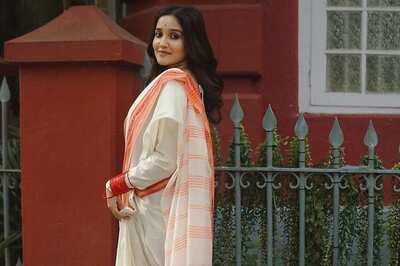 Anikha Surendran Looks Ravishing In Bright Red Lehenga And Golden Choker