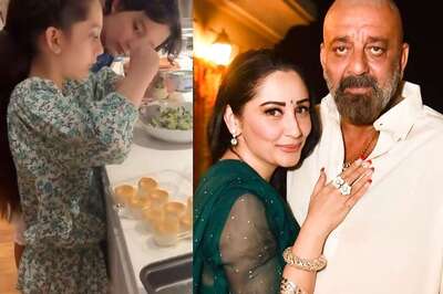 Sanjay Dutt's Kids Iqra and Shahraan are Busy in the Kitchen During Quarantine