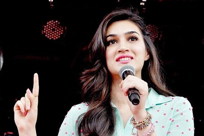 Look of the day: Kriti Sanon looks radiant in a 'Papa Don't Preach' shirt and skater skirt