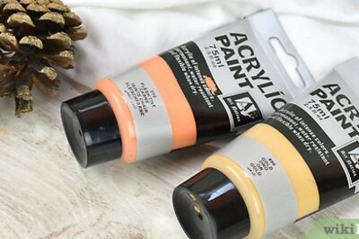 How to Paint Pine Cones