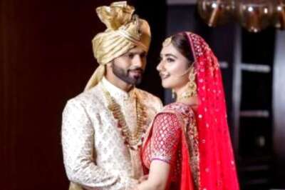 Rahul Vaidya, Disha Parmar Look Resplendent in Wedding Outfit by Abu Jani and Sandeep Khosla