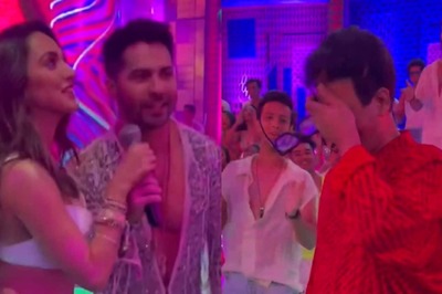 Karan Johar Emotional As Kiara Advani, Varun Dhawan Give Him Birthday Surprise On JugJugg Jeeyo Sets