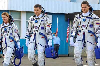 One American, Two Russians Blast Off in Russian Spacecraft Heading to International Space Station