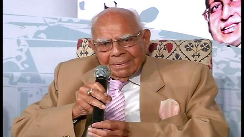 BJP Leaders Remember 'Legend of Bar' Jethmalani, Condole His Demise