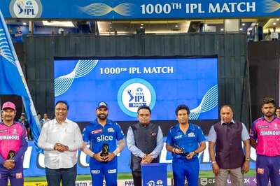 MI vs RR: BCCI Felicitates Rohit Sharma, Sachin Tendulkar, Sanju Samson and Kumar Sangakkara on IPL's 1000th Match