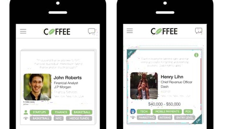 Coffee app turns job search into a social experience