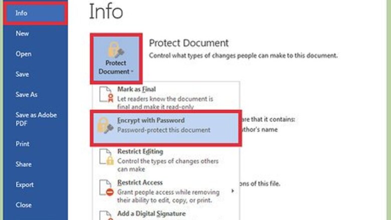 How to Create a Password Protected File on Windows 7