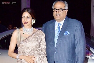 Look of the day: Sridevi stuns onlookers in a silver, gold Manish Malhotra creation