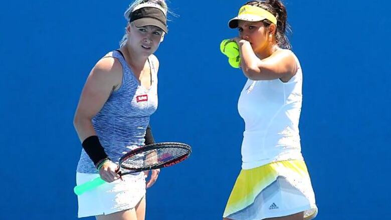 Somdev, Sania crash out; Bopanna and Bhupathi advance