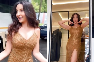 Sexy! Nora Fatehi Looks Gorgeous In Shimmery Thigh-High Slit Gown, Leaves Fans Gasping For Breath