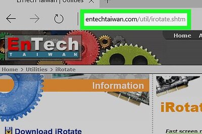 How to Keystroke to Rotate Screen