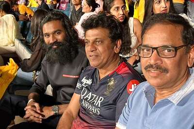 Dhanush Attends CSK vs RCB Match With Kannada Actor Shiva Rajkumar, Photo Goes Viral