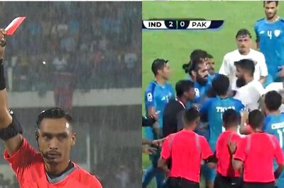 WATCH: Igor Stimac Gets Red Card as India and Pakistan Players Involved in Heated Exchange During SAFF Championship Clash