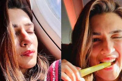 Kriti Sanon Flaunts Her No Make-Up Glow, As She Soaks In The Sun During Her Flight, See Photos