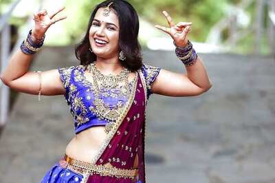 Bigg Boss Telugu Fame Ariyana Glory Slays Traditional Look In Blue Lehenga