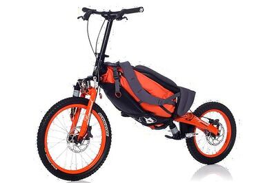 Folding scooter allows you to glide down mountains