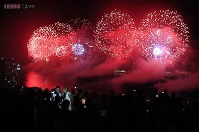 Revelers usher in 2014 with fireworks, festivities