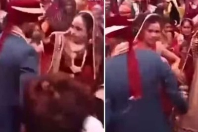 Groom Tries To Help Bride Get On Stage; What Happens Next Will Leave You Stunned