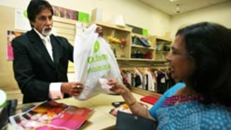 Big B goes shopping for charity
