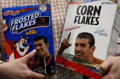 Kelloggs donates packs endorsed | Phelps feels for family