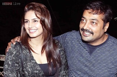 Snapshot: Anurag Kashyap spotted with Huma Qureshi at the screening of 'American Hustle'