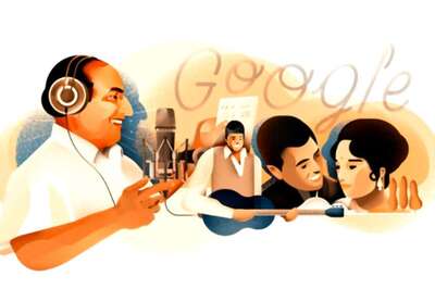 Google Celebrates Music Legend Mohammed Rafi's 93rd Birth Anniversary With a Doodle