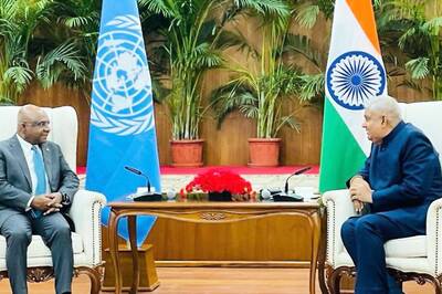UNGA President Abdulla Shahid Meets Vice President Jagdeep Dhankhar