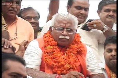 Manohar Lal Khattar to take oath as Haryana CM today, Modi likely to attend the ceremony